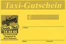 abbildung taxi- gutschein